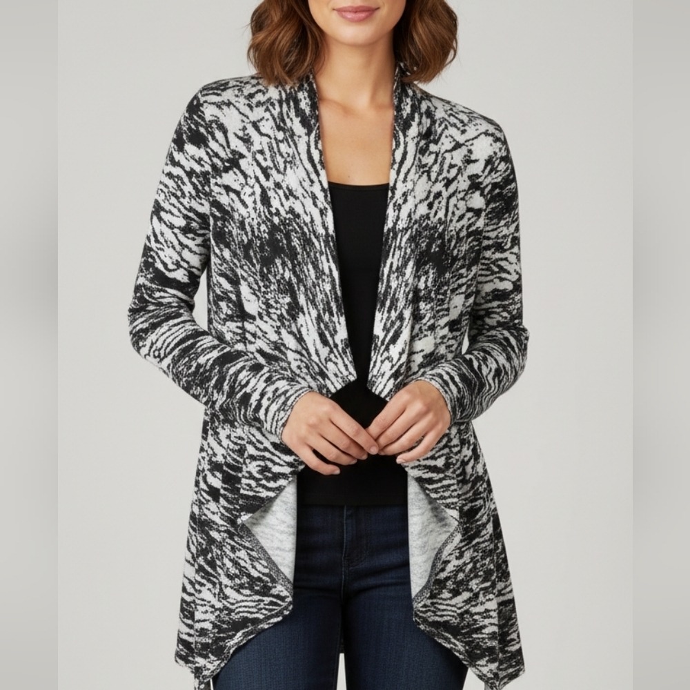 LINE Cashmere Modal open cardigan sweater